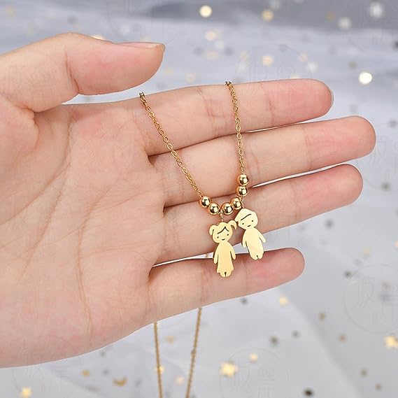 Personalized Boy Girl Engraved Charm Name Necklace