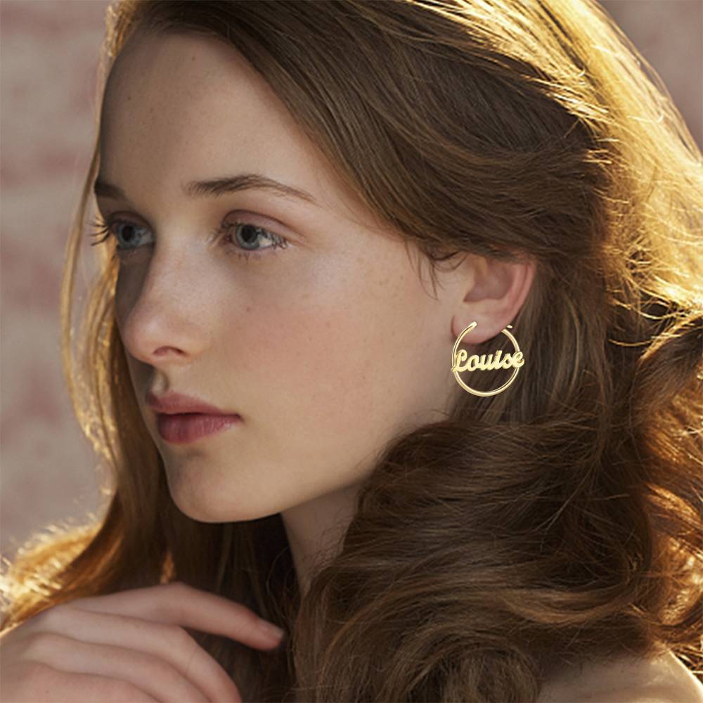 Personalized Name Earrings Unique Gifts