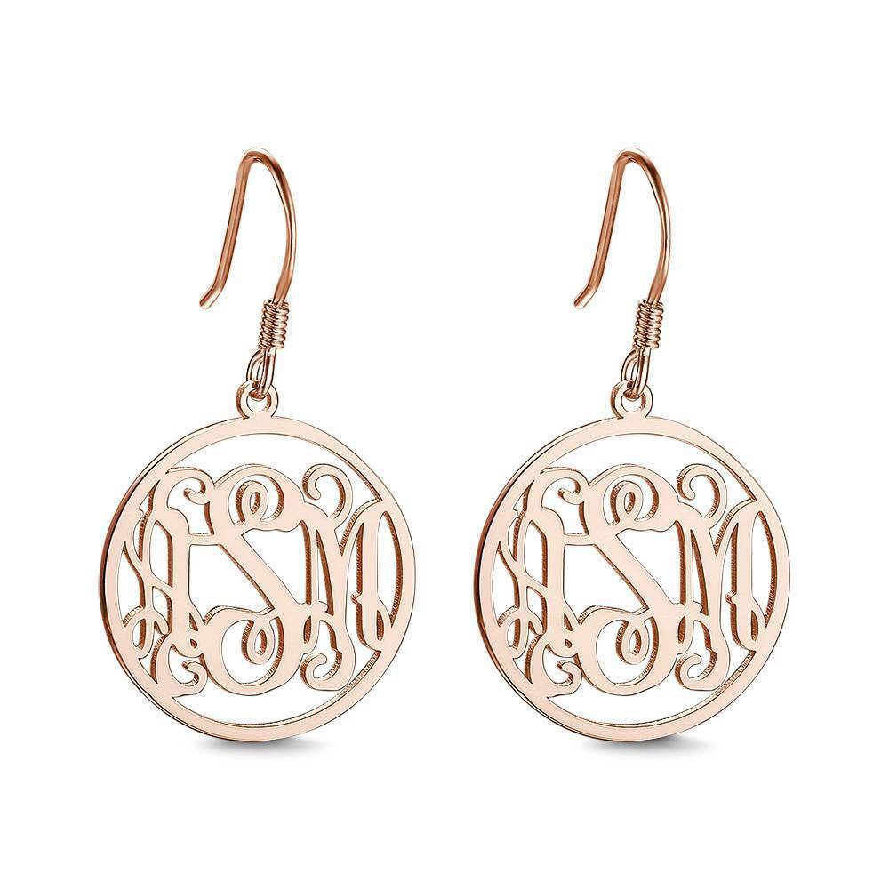 Personalized Monogram Name Earrings