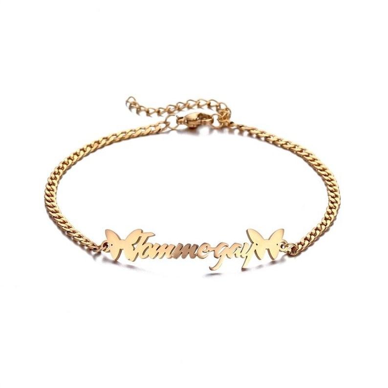 Butterfly's Name Bracelet