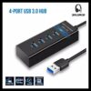 USB 3.0 Hub 4 Ports High Speed usb 3.0 port Hub Splitter Fast Data Transfer USB Hub Extender Extension Connector Compatible Windows PC / Mac / Surface Pro / Laptop / Printer / Mobile HDD / LED Light USB HUB