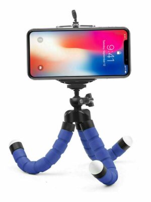 Flexible Tripod Mini Universal Octopus Leg Style Portable and Adjustable Tripod Stand with Clip Bracket Mount Holder for Mobile Phone, Cellphone, Smartphone, Digital Camera