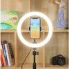 26cm Ring Light With Phone Holder & 3 Shades Of Colour For Videos Photography Studio & Lightining