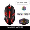 RGB Gaming Mouse / Mouse with Dragon Mousepad / Mouse with Logitech Mousepad - 7 Color - High Performance with 7 LED Lights (Wired Mouse)